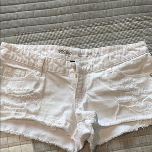 Mossimo white jean shorts